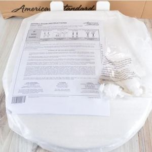 Brand NEW American Standard Round Front Toilet Seat 5015B60A.020 White+ Fittings